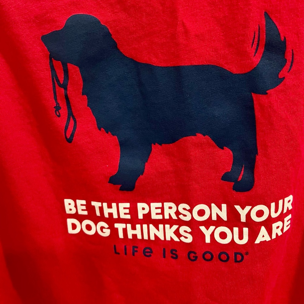 Life is Good Red Dog Graphic Tank Top - Picture 6 of 7